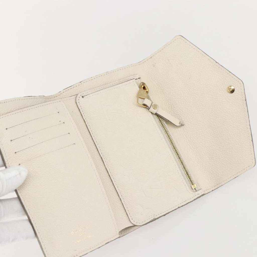 Louis Vuitton Zoe Wallet Beige Leather Good condition - Box View