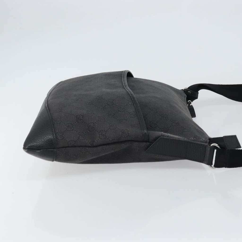 Gucci Zip Messenger Bag Black Canvas Good condition - Inside View