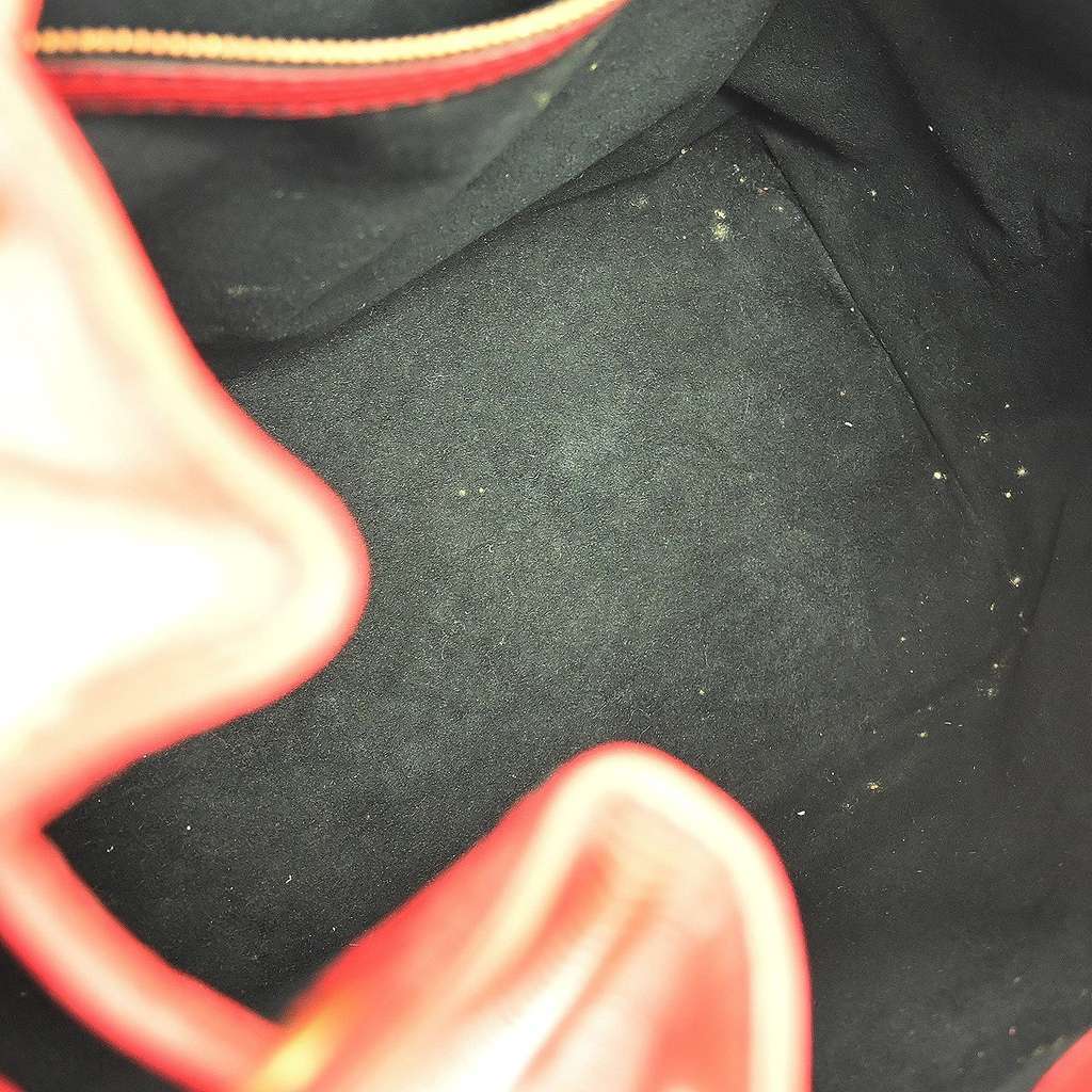 Louis Vuitton Petit Noe Handbag Red Leather Fair condition - Inside View