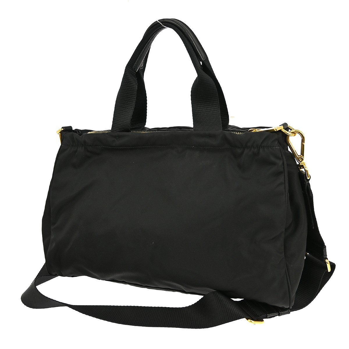 Prada Zip Convertible Shopping Tote Black Good condition - Back View