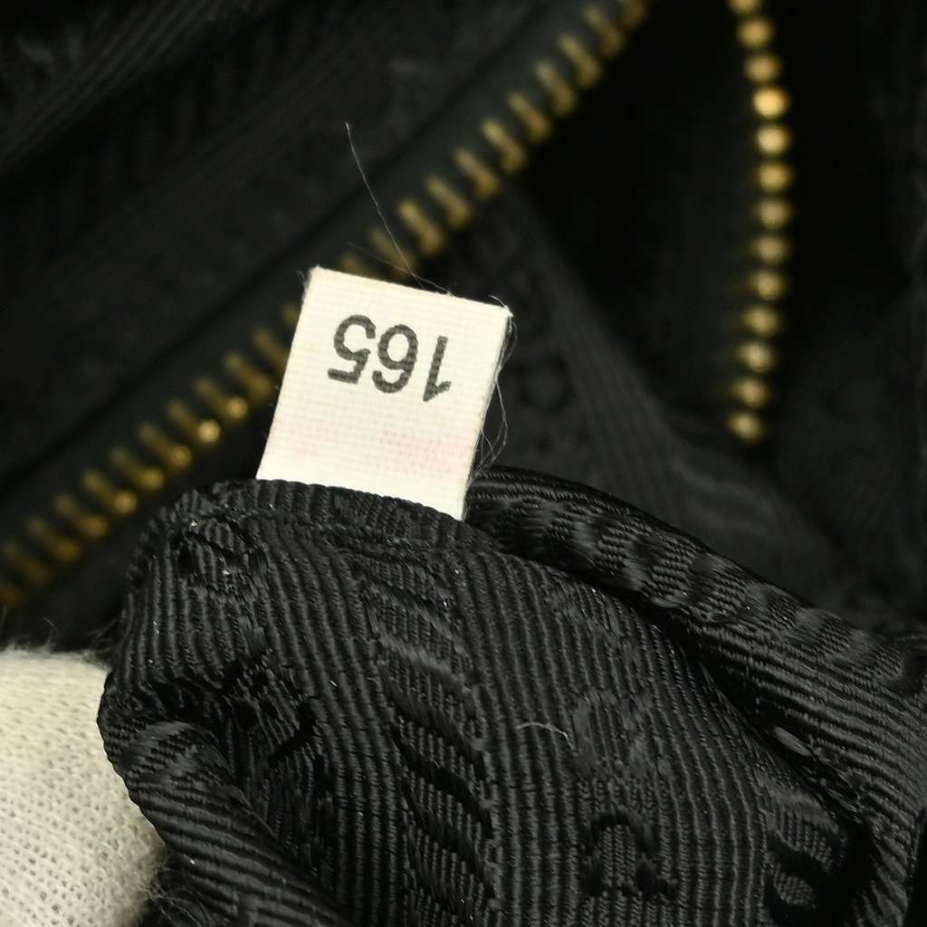 Prada Zip Convertible Shopping Tote Black Good condition - Box View