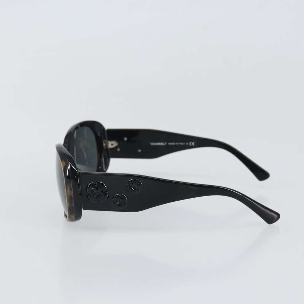 Chanel Camélia sunglasses Brown Plastic Good condition - Inside View