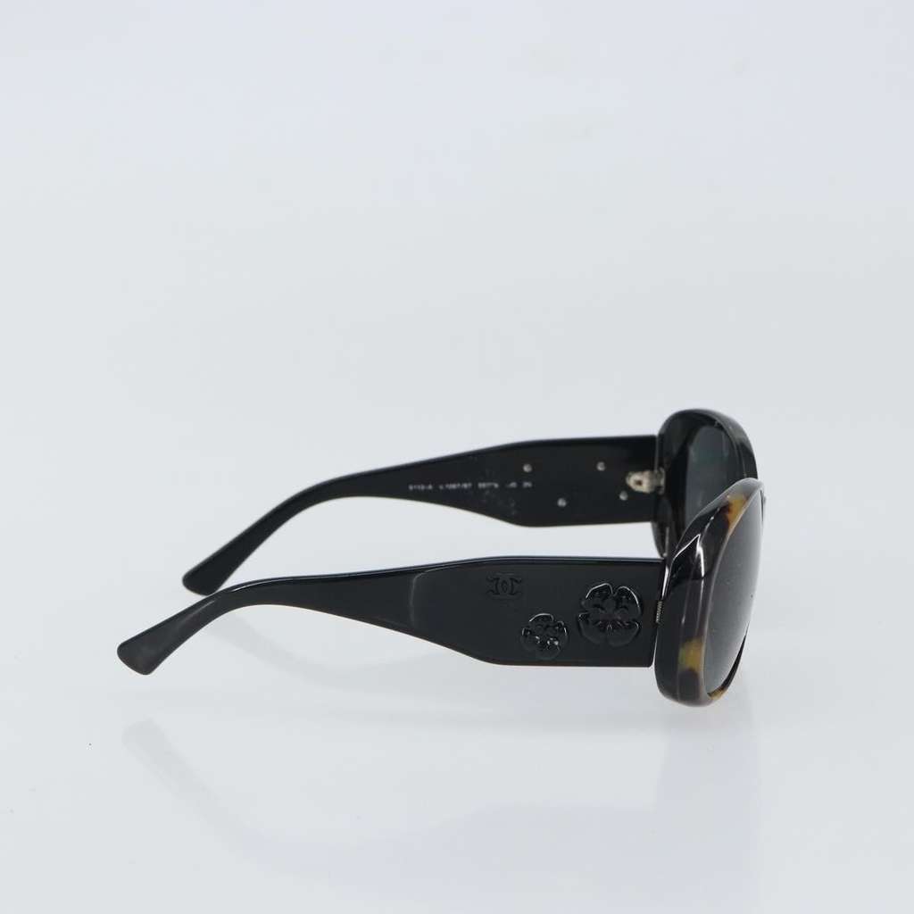 Chanel Camélia sunglasses Brown Plastic Good condition - Model View