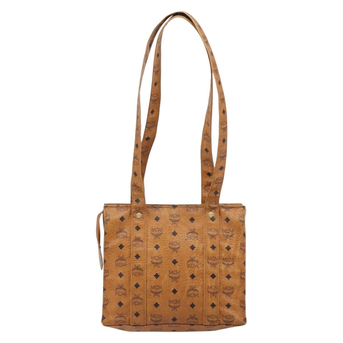 Mcm Vintage Visetos Tote bag Brown Canvas Good condition - Back View