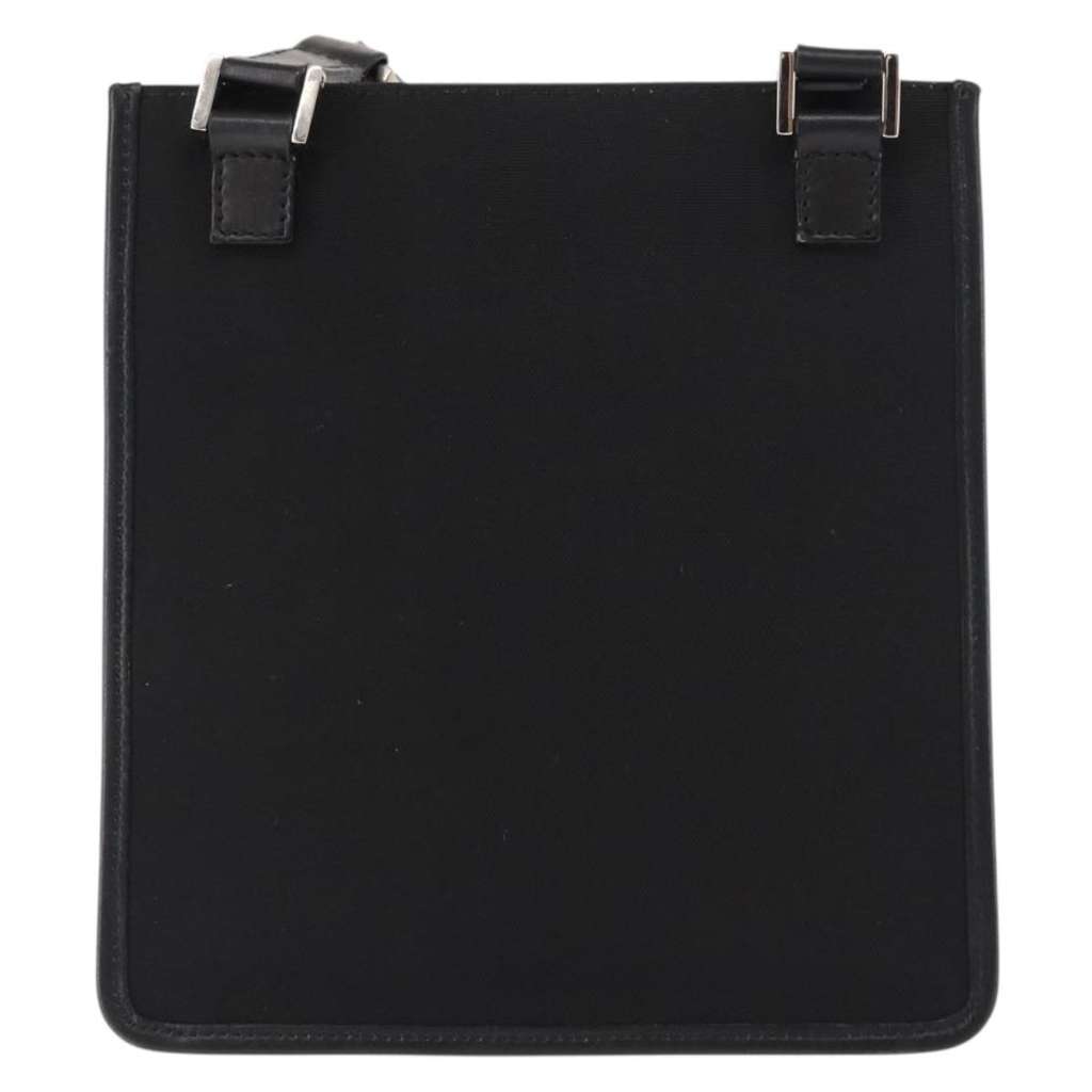 Gucci Vintage Flat Messenger Bag Black Good condition - Back View