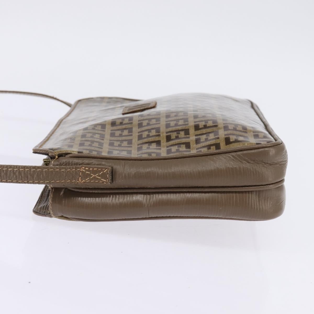 Fendi Vintage Zip Crossbody Bag Beige Canvas Good condition - Inside View