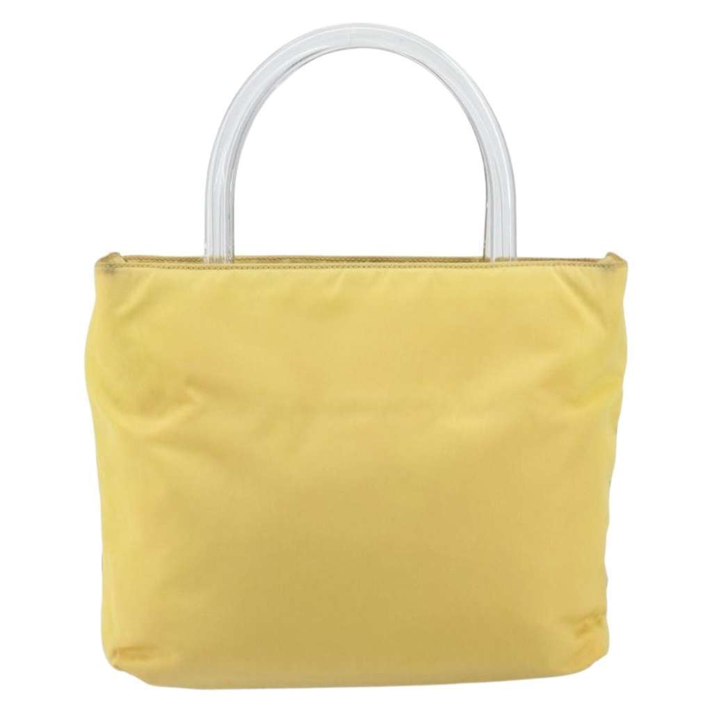 Prada Resin Handle Tote Yellow Fair condition - Back View