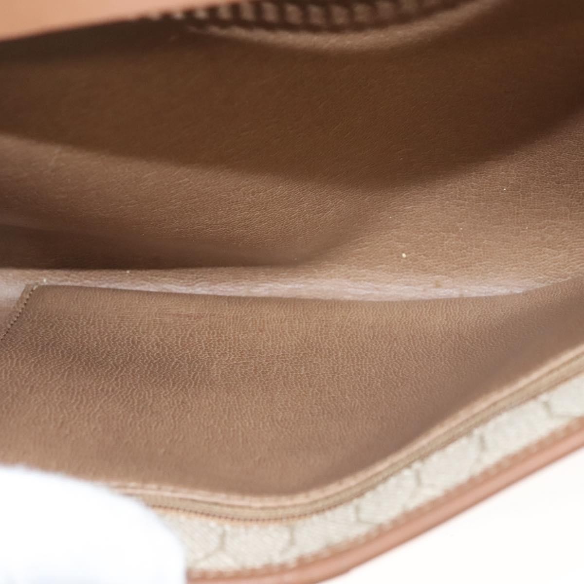 Christian Dior Vintage Honeycomb chain Beige Canvas Good condition - Box View