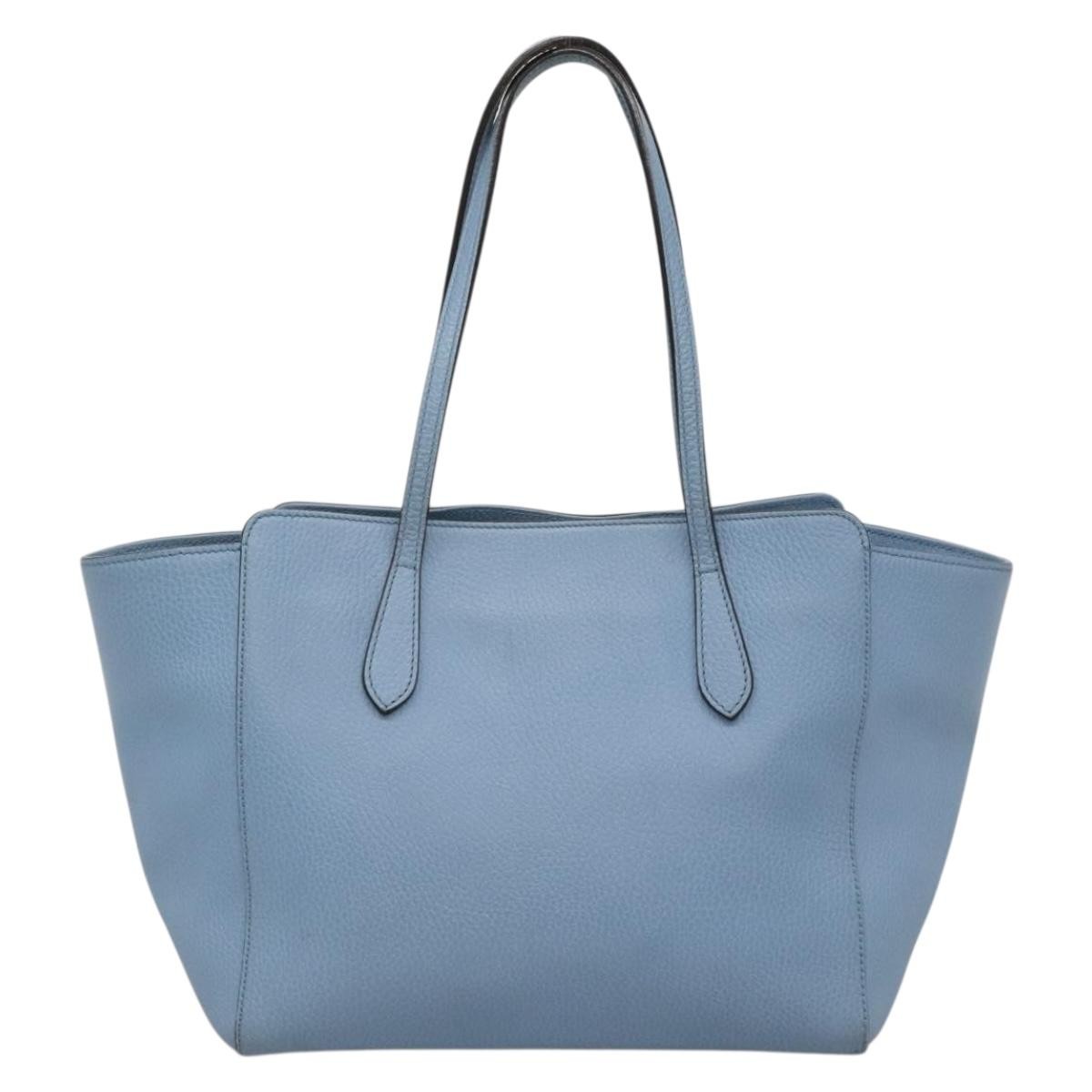 Gucci Swing Tote Blue Leather Good condition - Back View