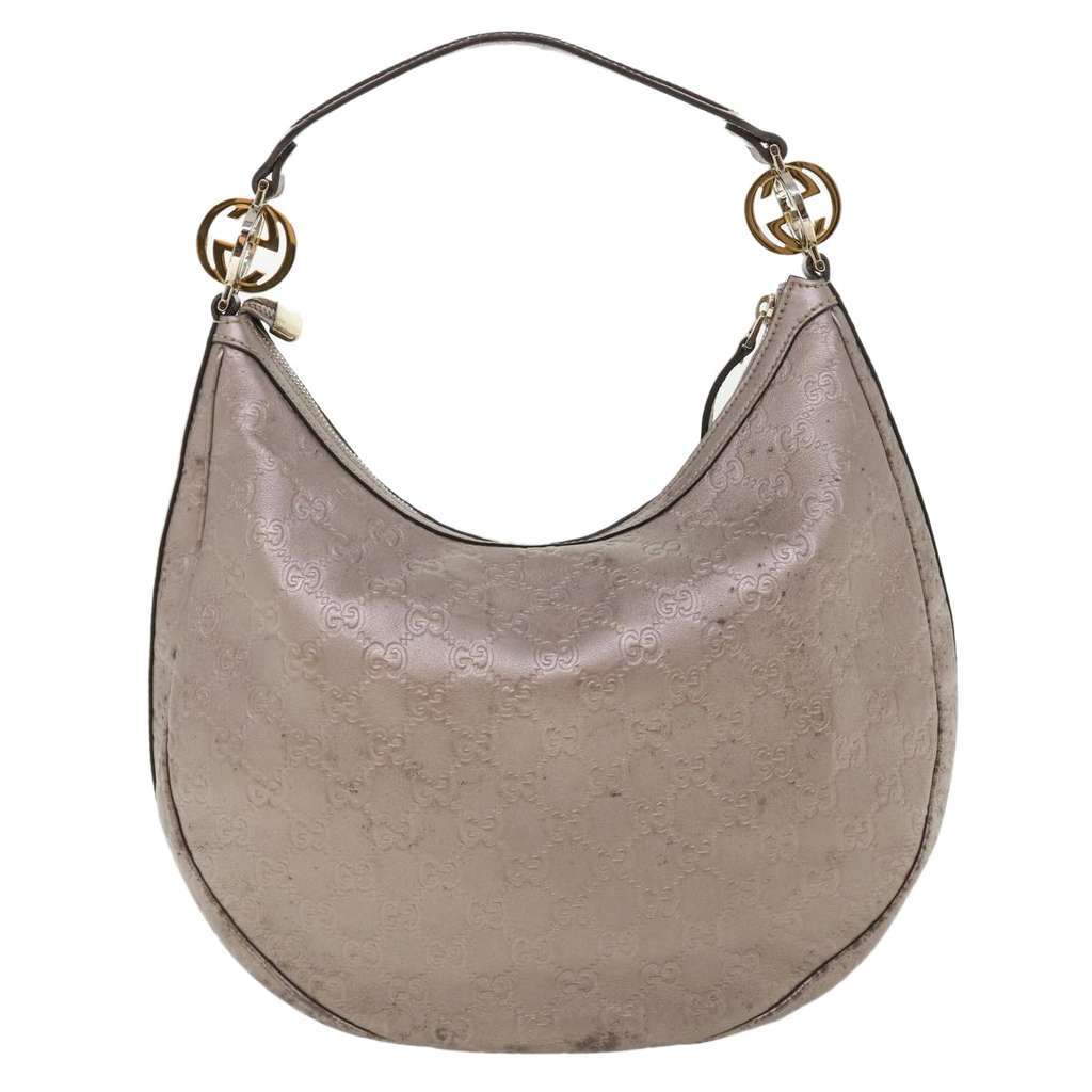 Gucci Hobo Purple Leather Good condition - Back View