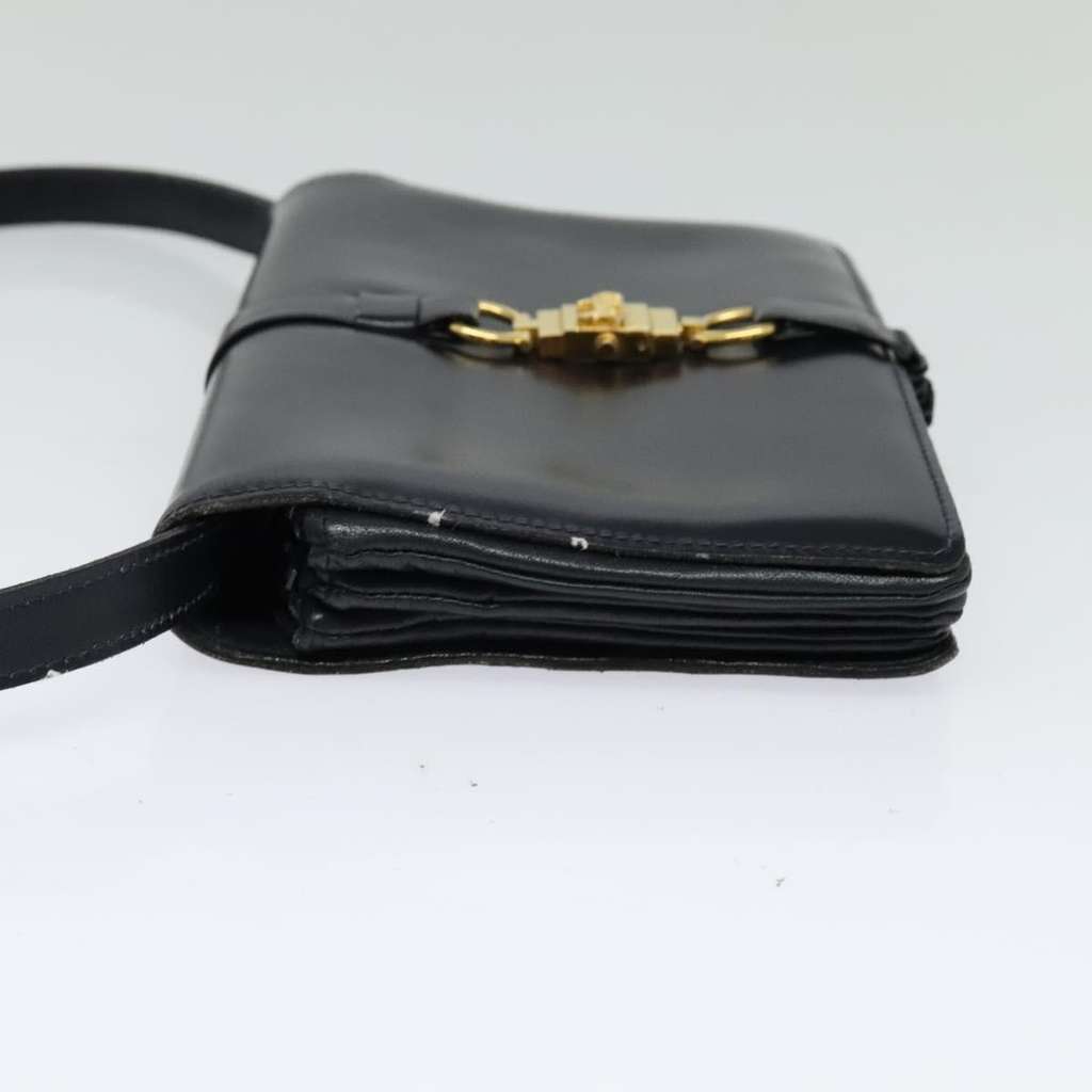 Celine Shoulder Bag Navy Leather Good condition - Inside View