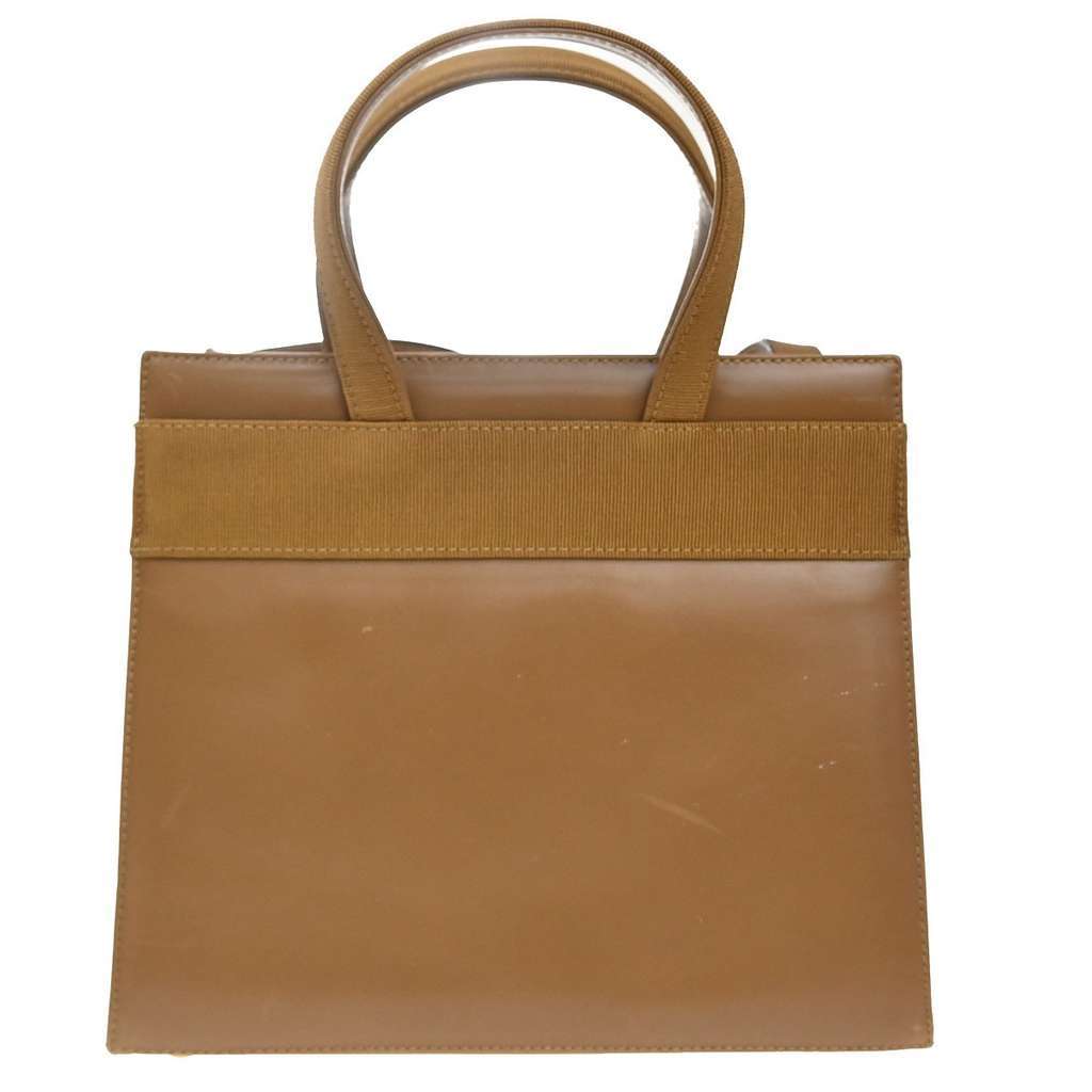 Salvatore Ferragamo Convertible Vara Bow Tote Brown Leather Good condition - Back View