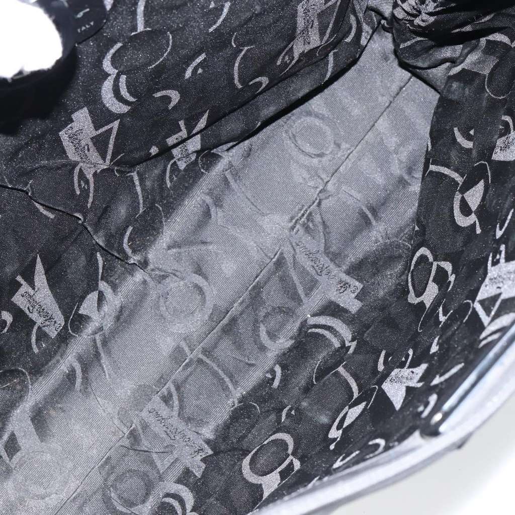 Salvatore Ferragamo Gancini Tote Black Good condition - Box View