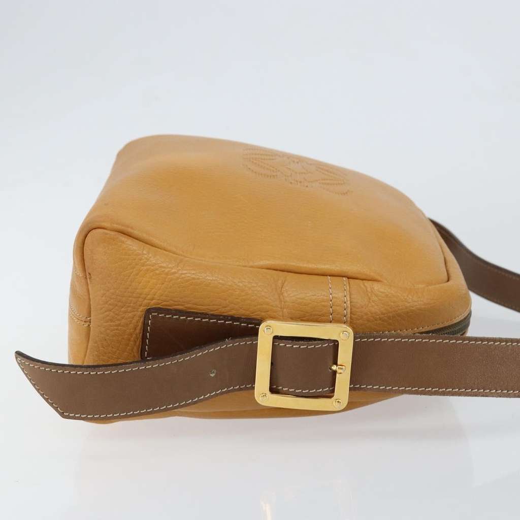 Loewe Anagram Shoulder Bag Brown Leather Good condition - Inside View