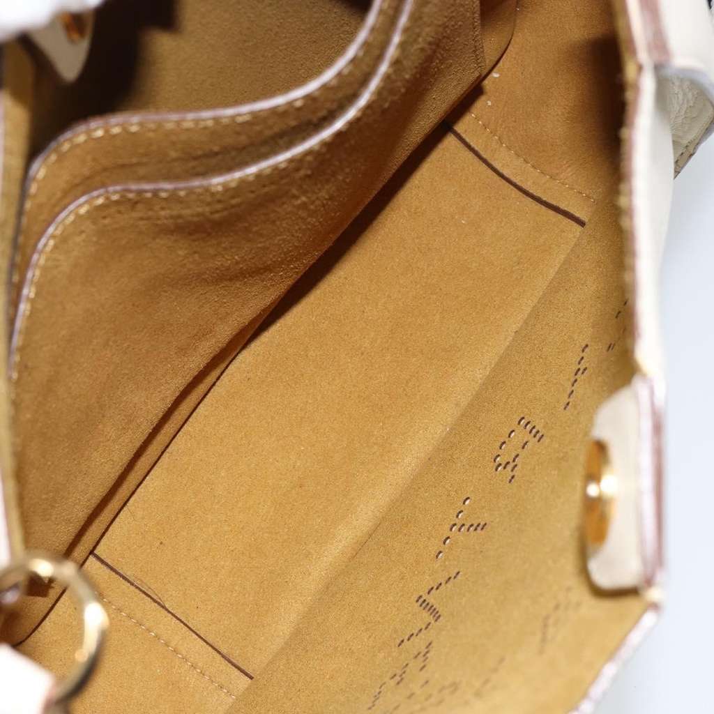 Stella Mccartney Logo Crossbody Bag Beige Leather Good condition - Box View