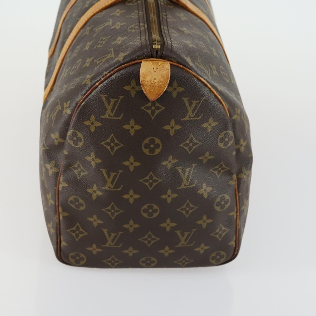 Louis Vuitton Keepall Bag Brown Canvas Fair condition - Model View