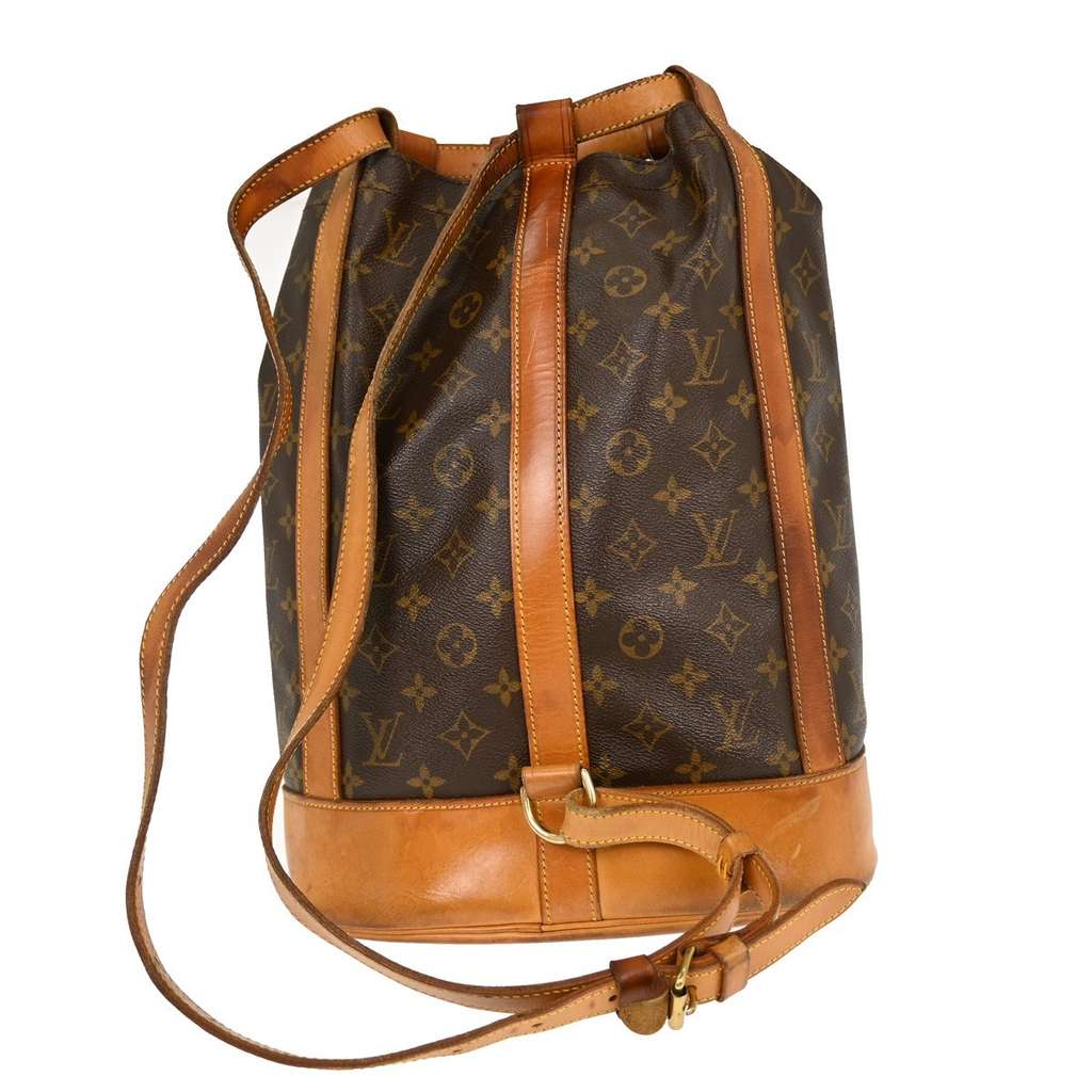 Louis Vuitton Randonnee Backpack Brown Canvas Fair condition - Back View