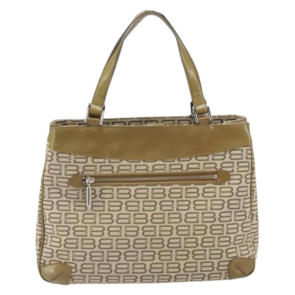 Balenciaga Vintage handbag Beige Canvas Good condition - Back View