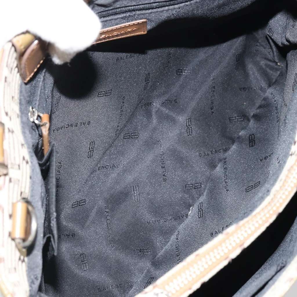 Balenciaga Vintage handbag Beige Canvas Good condition - Box View