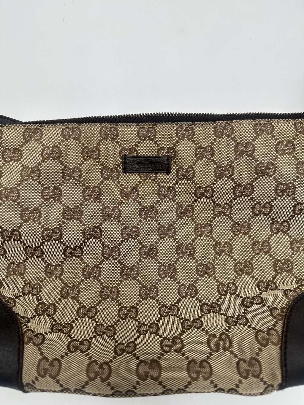 Gucci Front Pocket Messenger Bag Beige Canvas Good condition - Inside View