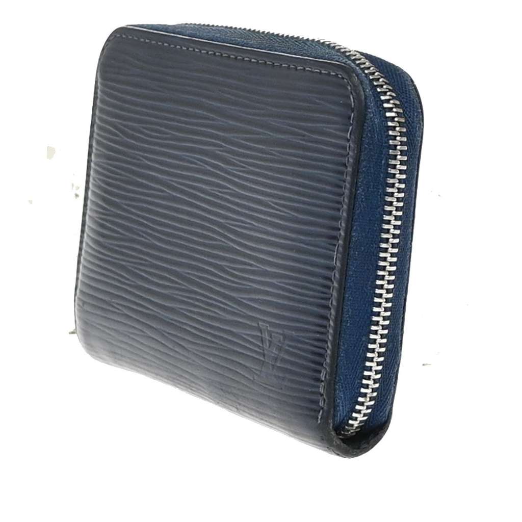 Louis Vuitton Zippy Compact Wallet Blue Leather Good condition - Inside View