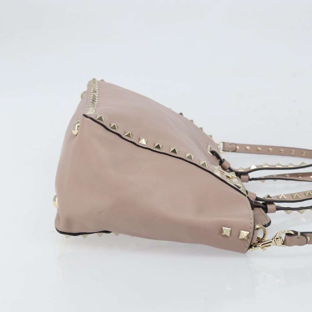 Valentino Garavani Rockstud Tote Pink Leather Good condition - Inside View