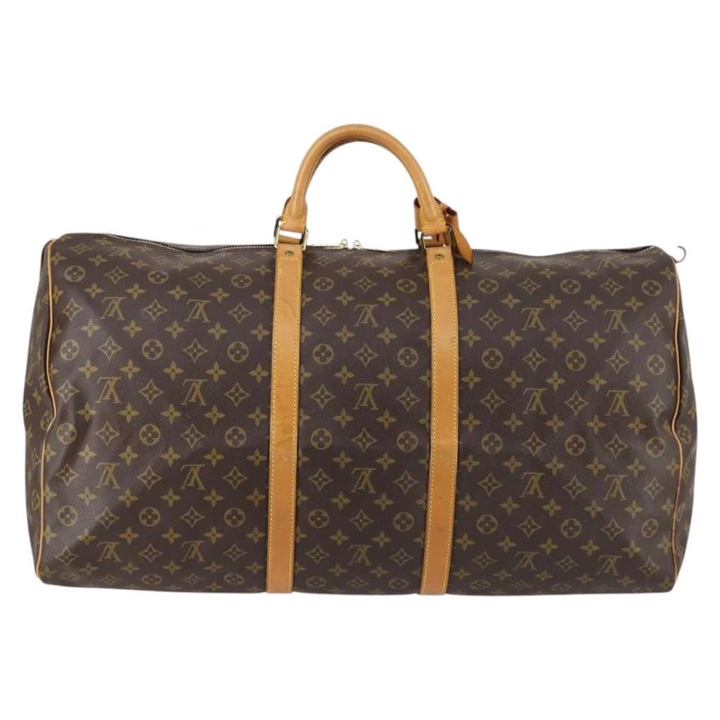 Louis Vuitton Keepall Bag Brown Canvas Good condition - Back View