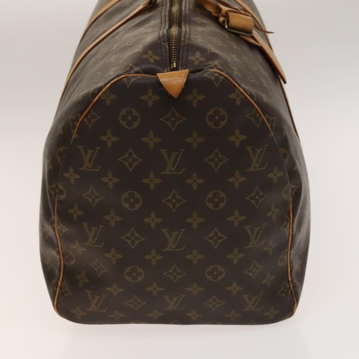 Louis Vuitton Keepall Bag Brown Canvas Fair condition - Model View