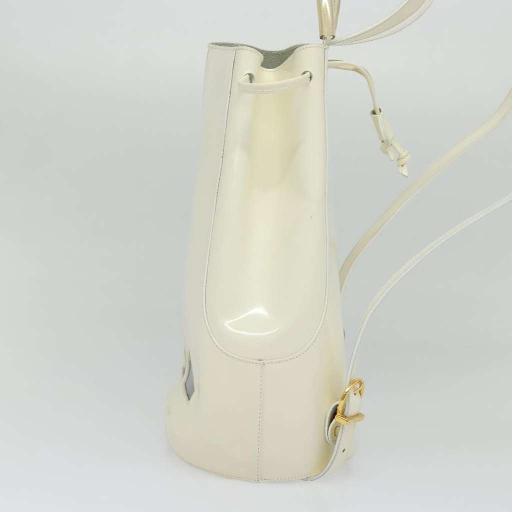 Salvatore Ferragamo Vintage Gancini Backpack White Good condition - Inside View