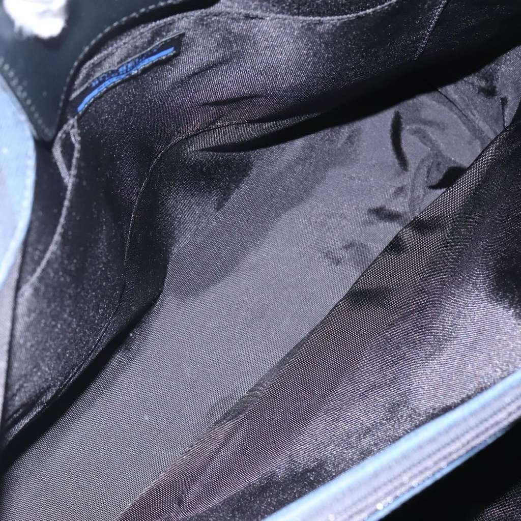 Burberry Blue Label Tote Bag Blue Canvas Good condition - Box View