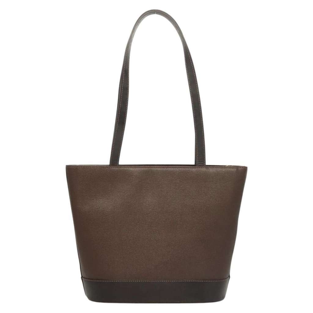 Burberry Handle Tote Brown Leather Good condition - Back View