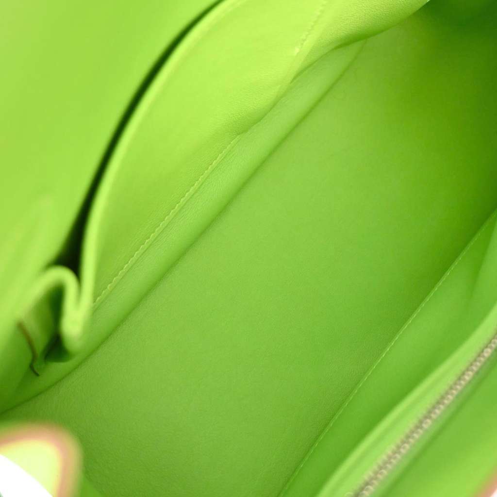 Hermès Jypsiere Bag Green Leather Good condition - Inside View