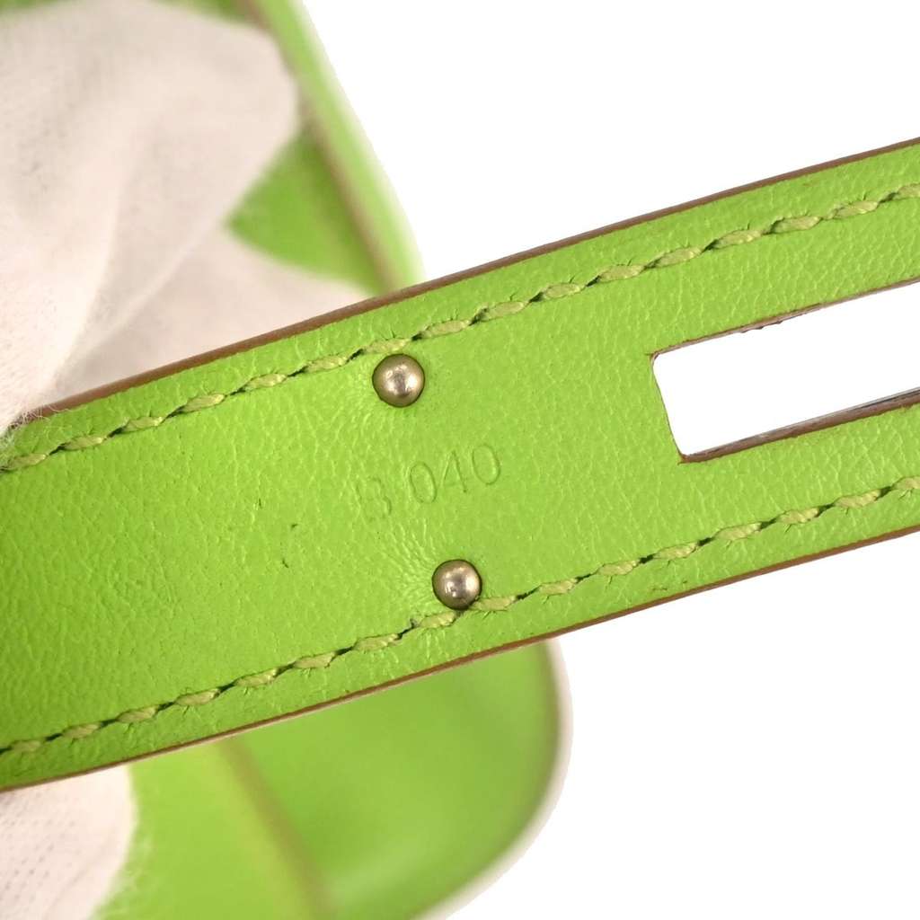 Hermès Jypsiere Bag Green Leather Good condition - Box View