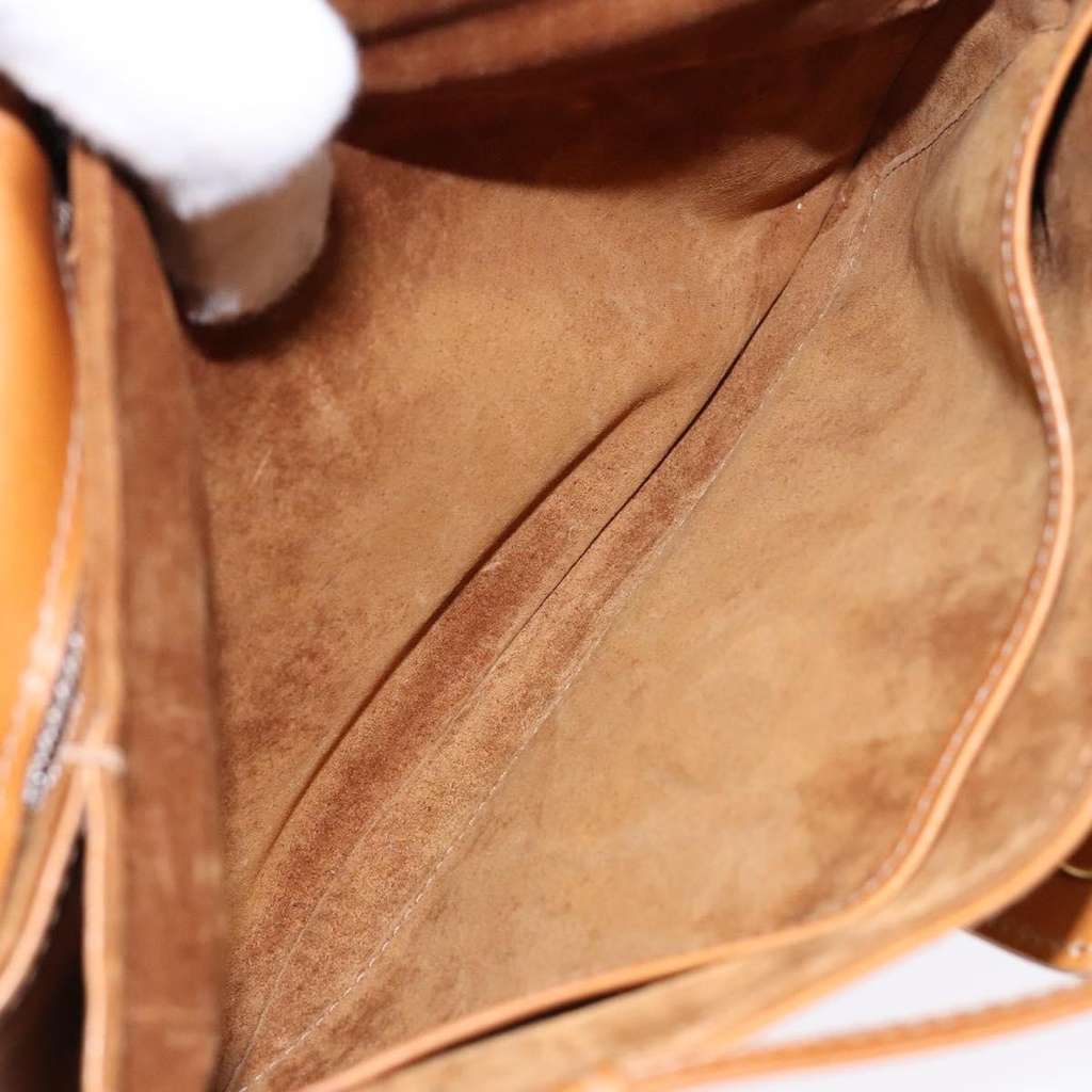 Gucci Vintage Flap Crossbody Bag Brown Leather Good condition - Box View