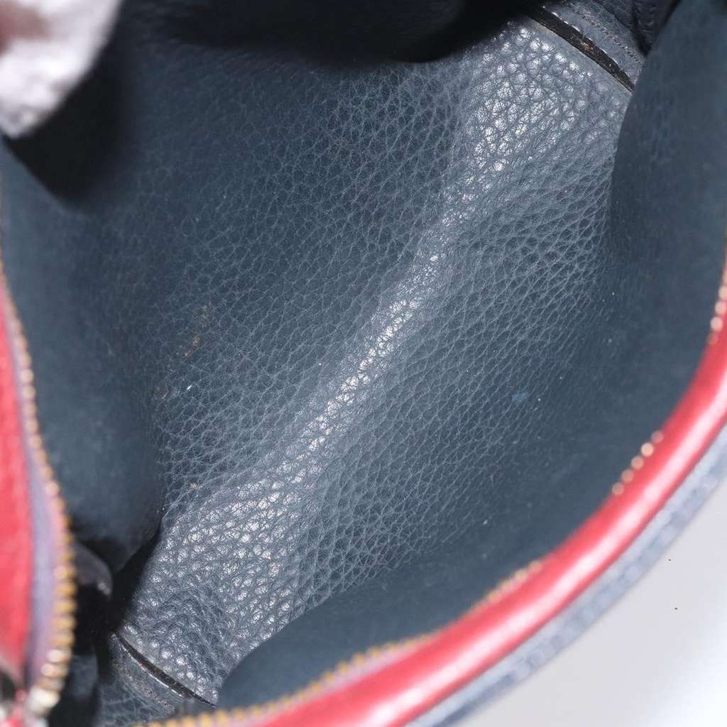 Hermès Jockey shoulder bag Navy Leather Good condition - Box View