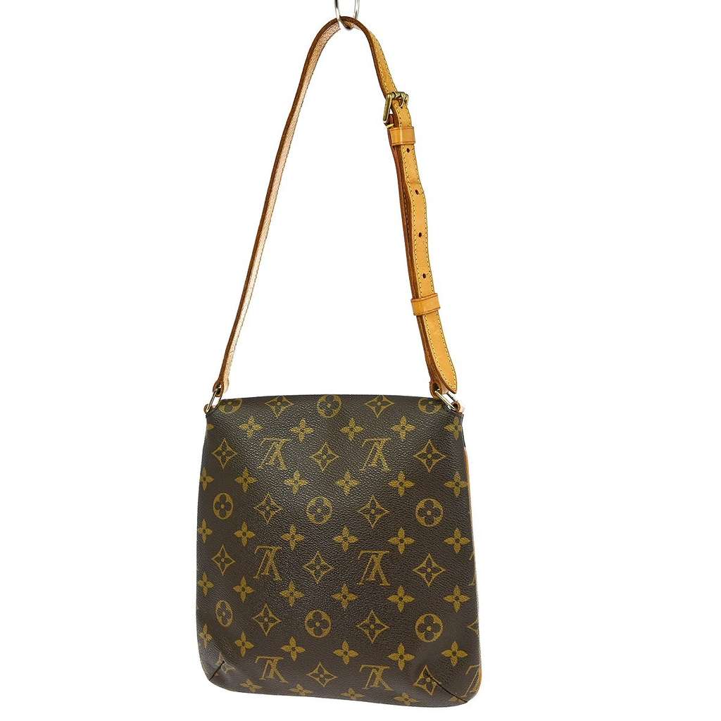 Louis Vuitton Musette Salsa Handbag Brown Canvas Fair condition - Back View