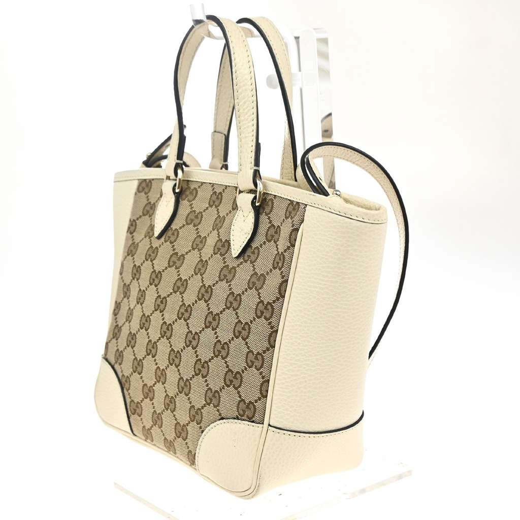 Gucci Bree Convertible Tote Beige Canvas Good condition - Model View