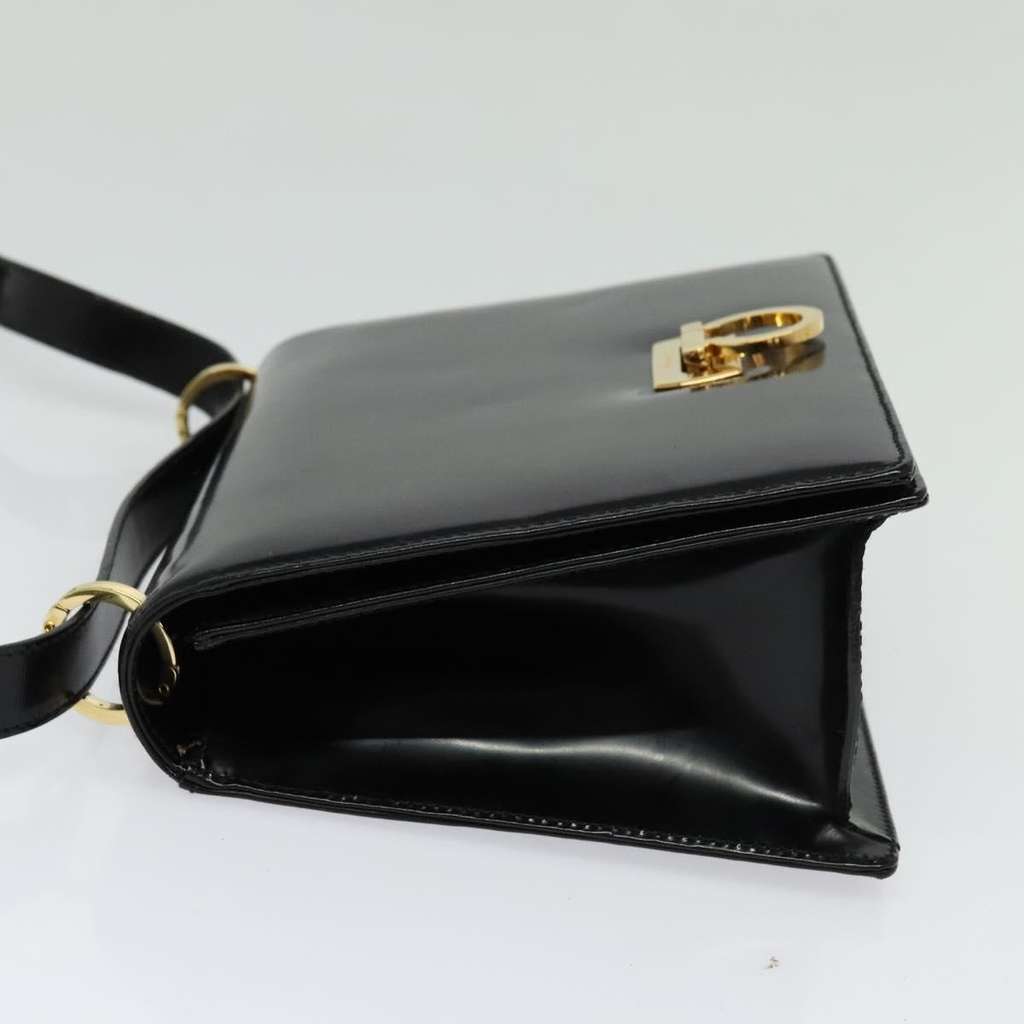 Salvatore Ferragamo Gancini Shoulder Bag Black Good condition - Inside View