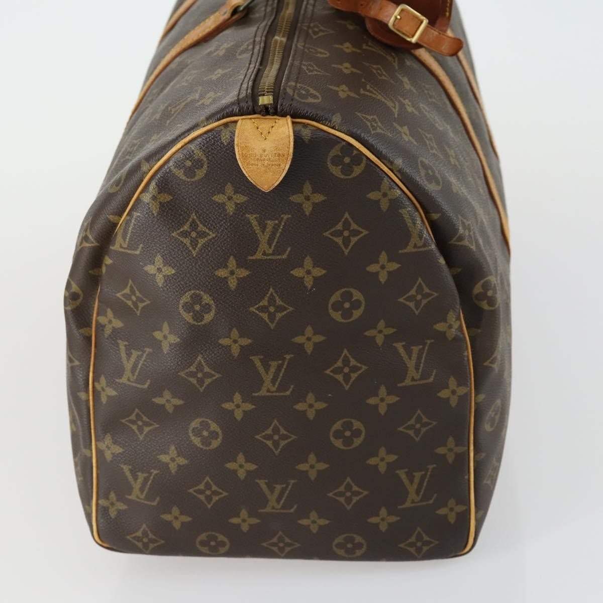 Louis Vuitton Keepall Bag Brown Canvas Fair condition - Model View