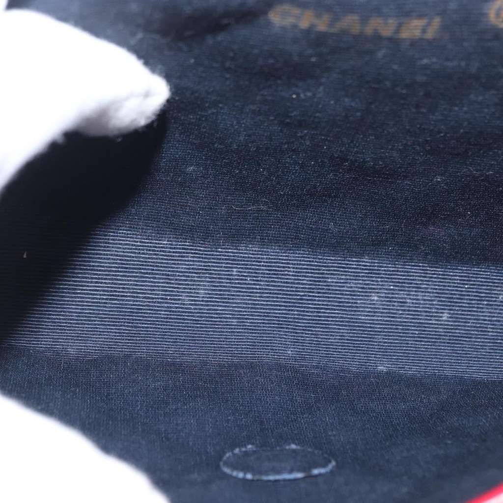 Chanel Vintage Clutch Red Leather Good condition - Box View