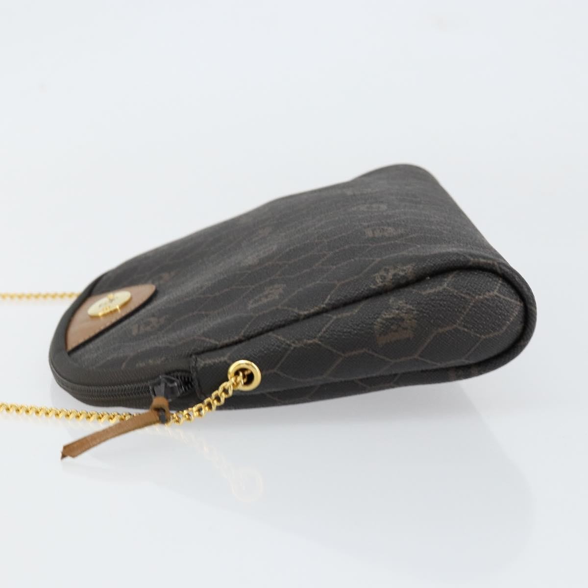 Christian Dior Vintage Honeycomb chain Black Canvas Good condition - Model View