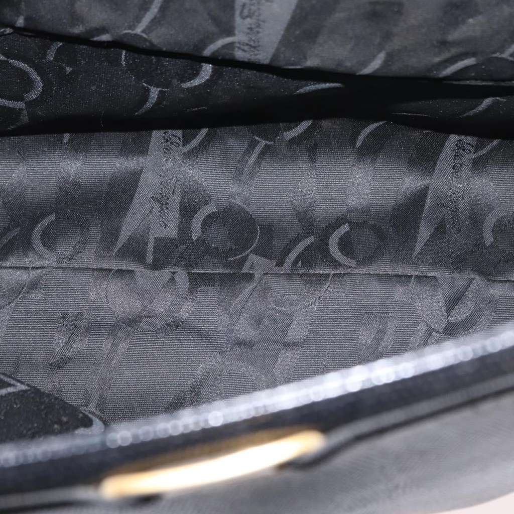 Salvatore Ferragamo Vara Tote Black Leather Good condition - Box View