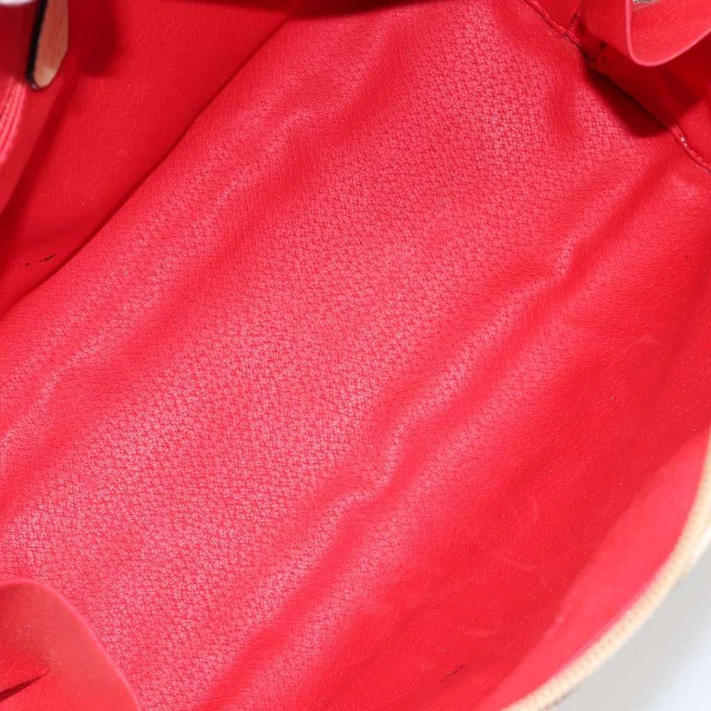 Celine Circle Logo Handbag Beige Leather Good condition - Box View