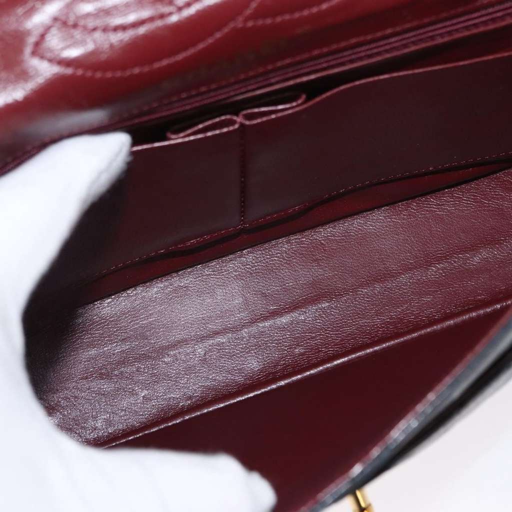 Chanel Vintage Two Tone CC Flap Bag Black Leather Good condition - Box View