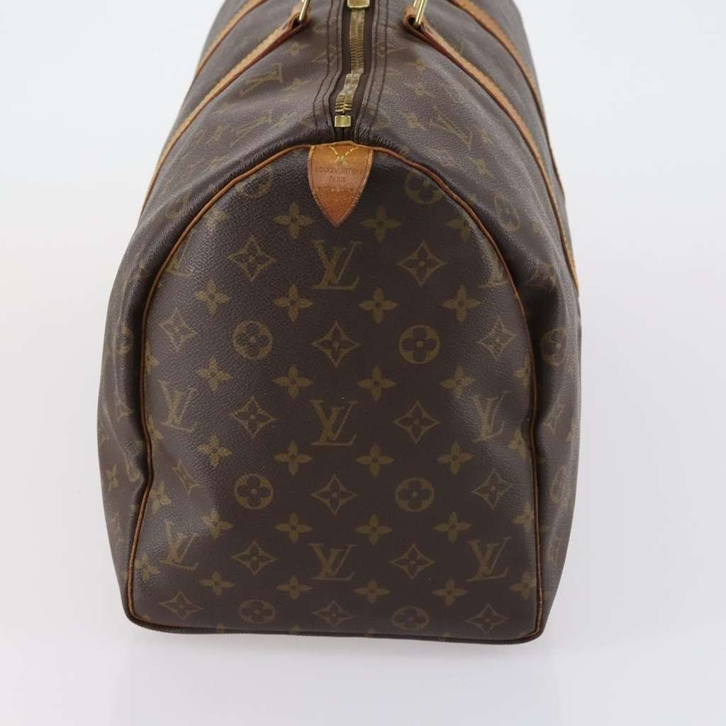 Louis Vuitton Keepall Bag Brown Canvas Fair condition - Model View