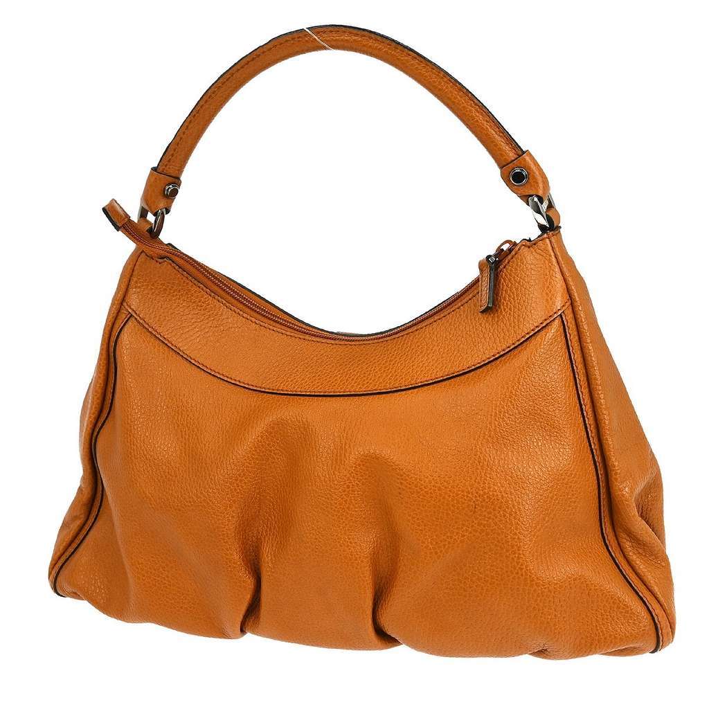 Gucci D Ring Hobo Brown Leather Good condition - Back View