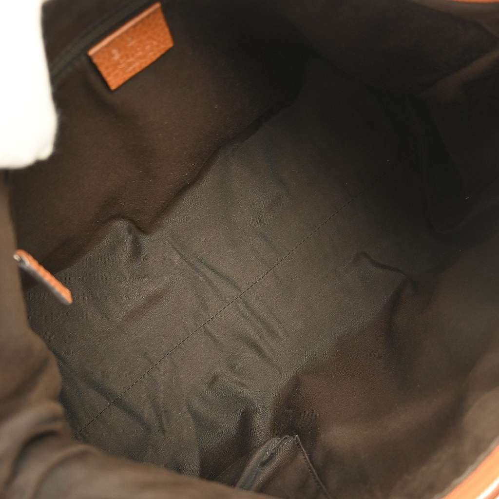 Gucci D Ring Hobo Brown Leather Good condition - Inside View