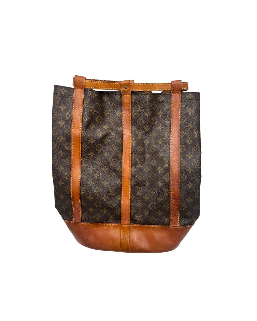 Louis Vuitton Randonnee Backpack Brown Canvas Fair condition - Back View