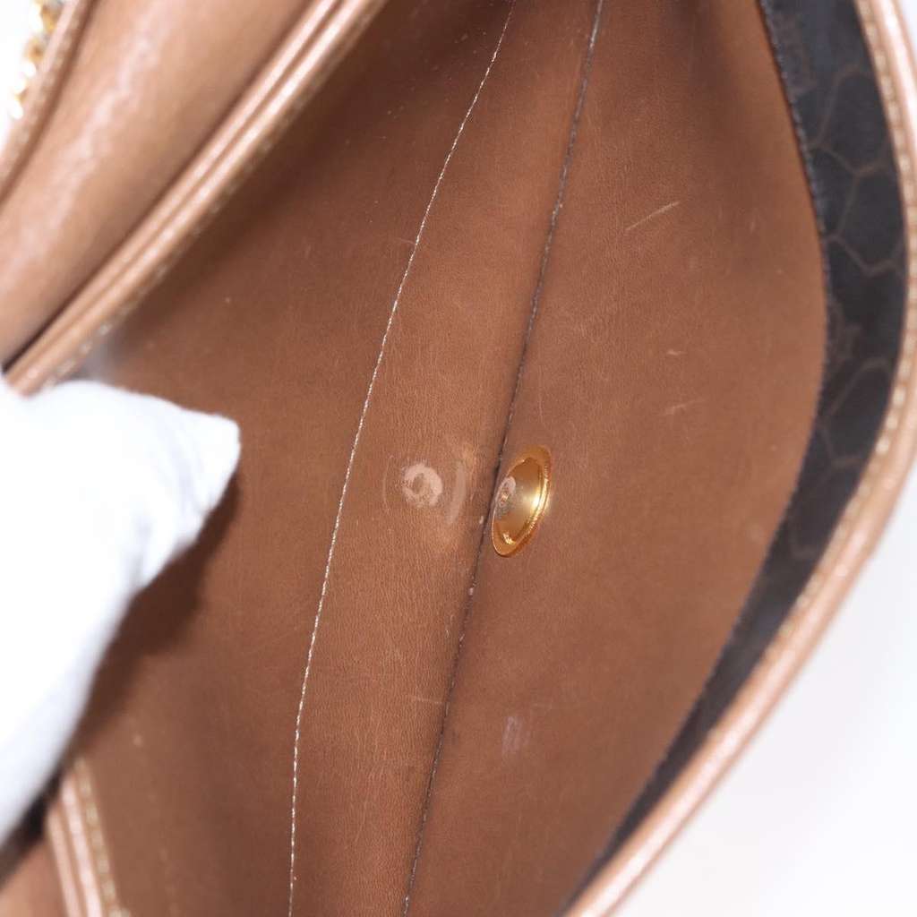 Christian Dior Vintage Honeycomb chain Black Fair condition - Box View