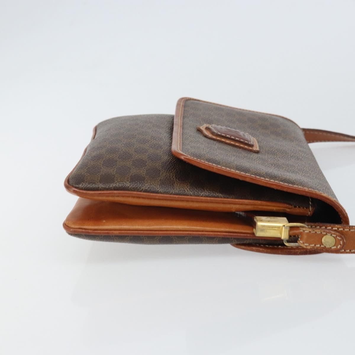 Celine Vintage Macadam Shoulder Bag Brown Canvas Fair condition - Inside View